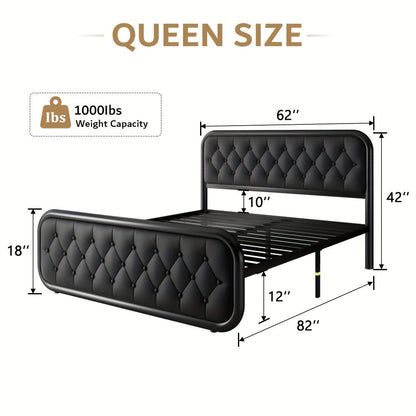 12-Inch Heavy-Duty Bed Frame, Bedroom Platform Bed for Bedroom Comfort and Support detail image - detail view 5