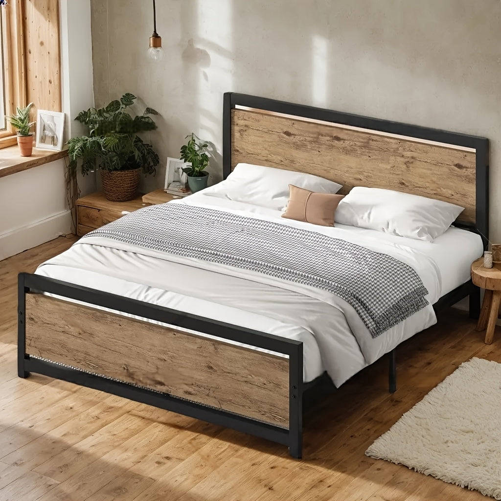 Bed Frames shown in the Queen-Brown option