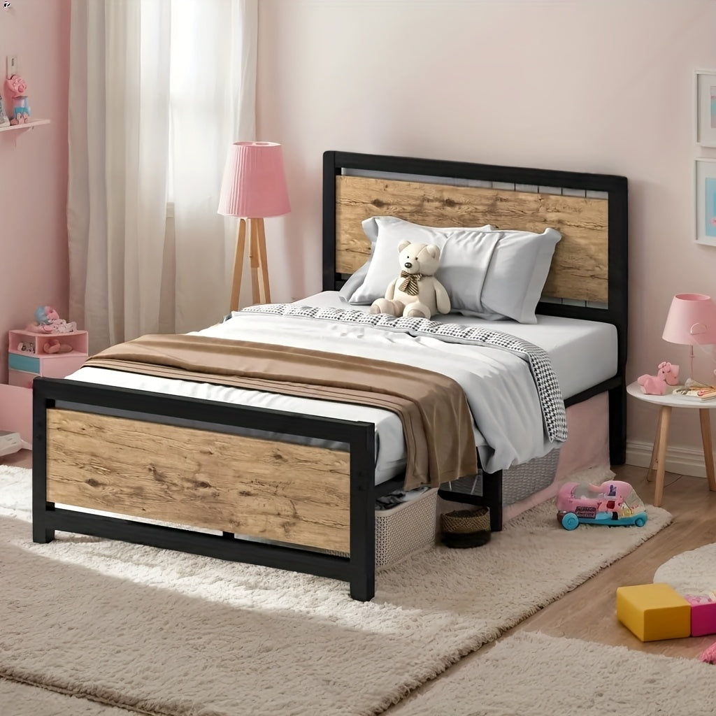 Bed Frames shown in the Twins-Brown option