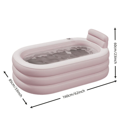 Inflatable Bathtub for Garden, Patio and Yard Use, with the Listed Configuration, for Everyday Use and Organized Storage
