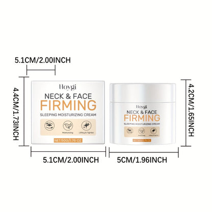 Neck Cream with Hyaluronic Acid & Collagen, Neck Tightening Cream for All Skin Types, Deep Hydration Smooths Fine Lines & Wrinkles