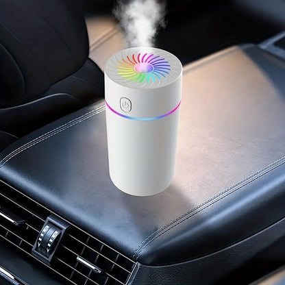 USB Cool Mist Humidifier with Color-Changing Night Light, Portable Desktop Car Aromatherapy Humidifier Nano Fine Mist Facial Steamer