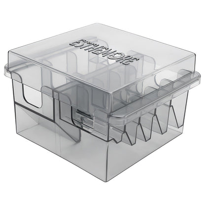 Barber Tool Organizer 8-Slot Clear Plastic Storage Box for Hair Clippers Scissors & Grooming Accessories – Transparent Salon Organizer