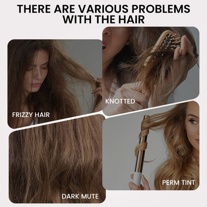 Keratin Biotin Leave-In Conditioner 6.76oz, Anti-Frizz Detangler with Argan Oil & Plant Extracts
