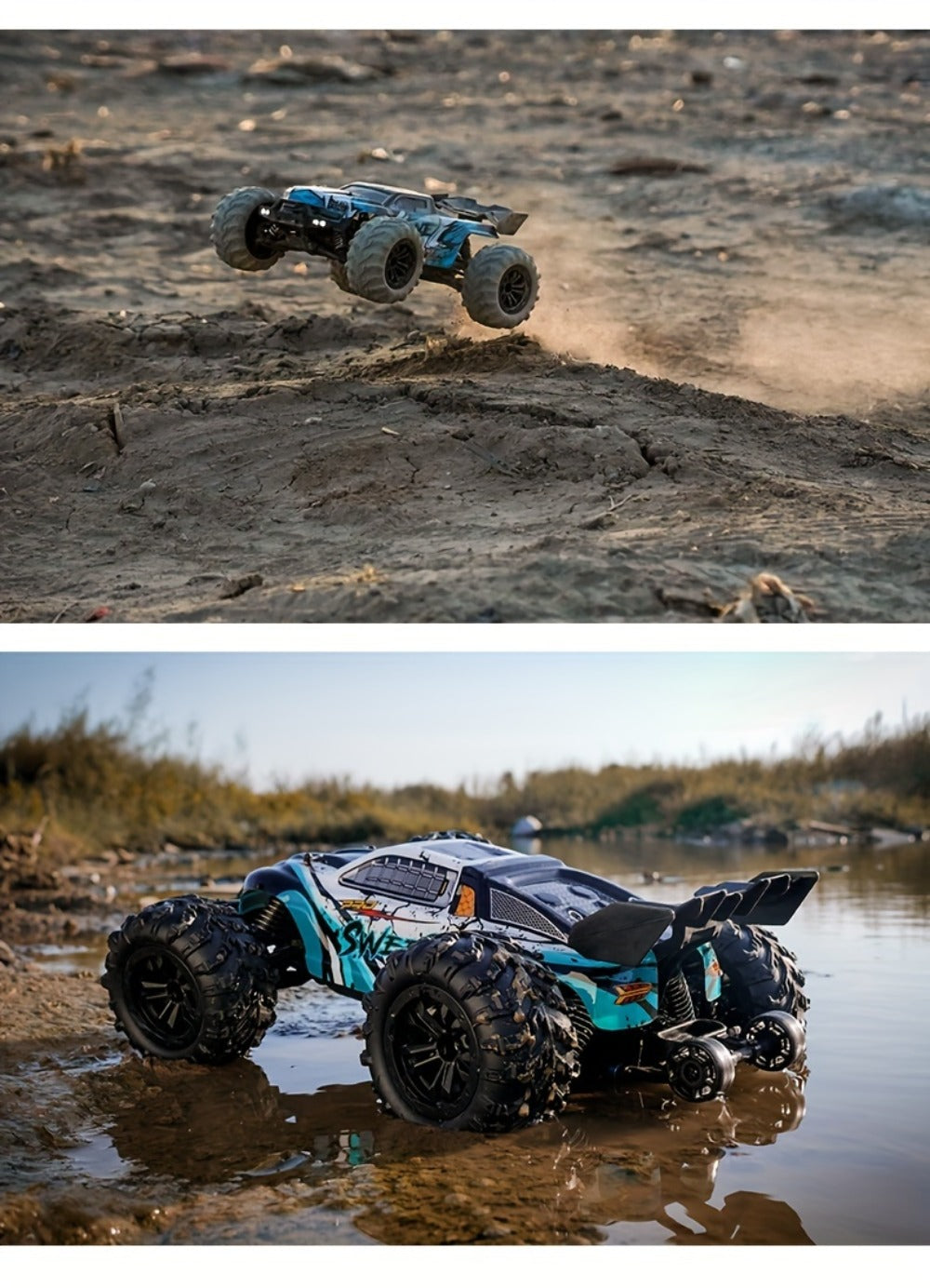 High Speed RC Off-Road Car 70KM/H Brushless Motor 1:14 1:16 Scale with the Listed Color, Size or Set Options for Everyday Use