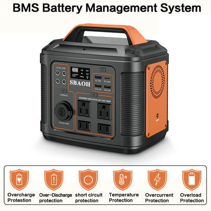 Portable Power Station, Solar Generator Camping RV Emergency Backup for an Everyday Personal Care Routine