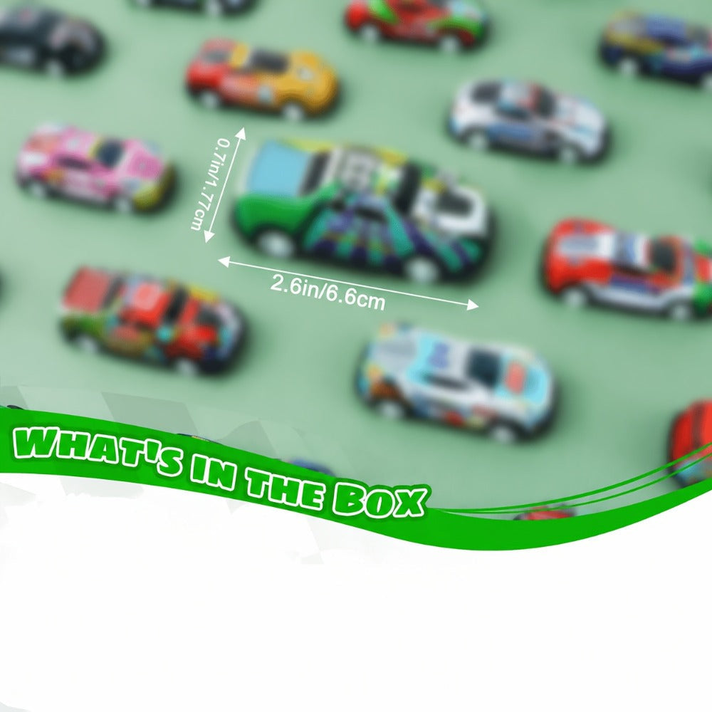 Pull Back Cars Bulk 72 Pack, Mini Race Cars Pull Back and Go Toy Vehicles for Kids Birthday Party Favors