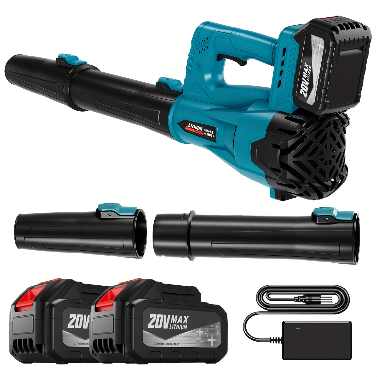 Cordless Leaf Blower, Battery Powered Lawn Yard Snow Pet Hair for Garden, Patio and Yard Use