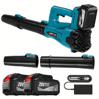Cordless Leaf Blower, Battery Powered Lawn Yard Snow Pet Hair for Garden, Patio and Yard Use
