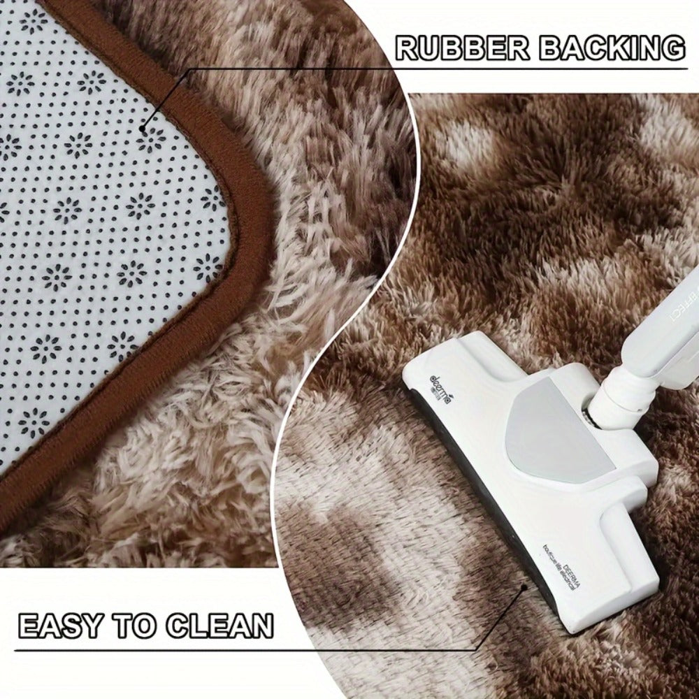 Non-Slip Area Rug Fluffy Soft Carpet – Modern Home Decor Floor Mat for Living Room, Bedroom, Kitchen & Bathroom | Easy Clean Cute Plush Rug