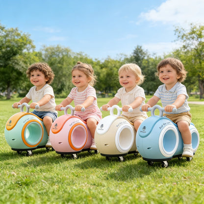 Anti-Tip Baby Walker with Music & Lights 4-Wheel Toddler Learning Walker with the Listed Color, Size or Set Options for Everyday Use
