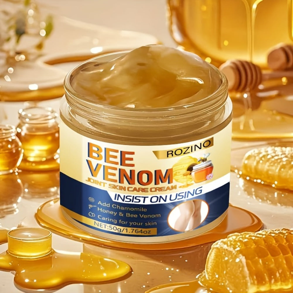 Bee Venom Cream for Joint & Skin Care 3 Pcs 50g Each – Moisturizing Brightening Body Cream with Vitamin C for Dry Rough Skin on Arms Legs