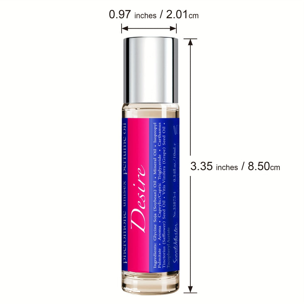 Pheromone Perfume Oil for Women Alcohol-Free Floral Fruity Attract Fragrance 0.34 oz - Unisex Roll-On Cologne Oil