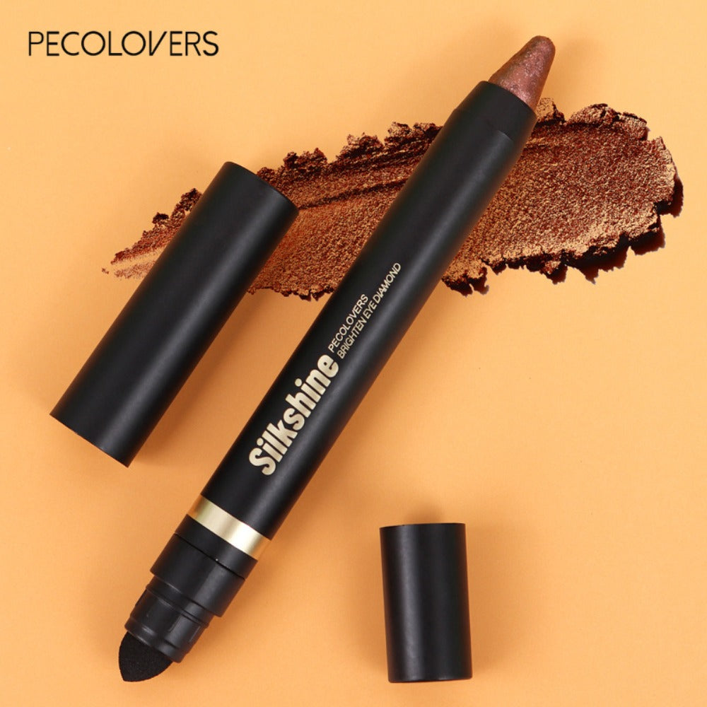 Metallic Eyeshadow Stick Set 9pcs Waterproof Long-Lasting Eye Makeup Kit – Shimmer Crayon Eye Brightener Highlighter & Eyeliner Pen