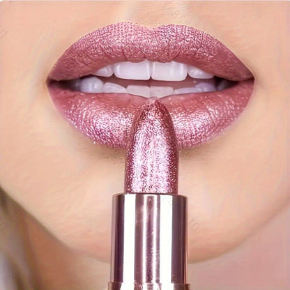 Shimmer Lipstick Set 2 Piece, Starry Sky High Gloss Waterproof Lip Color, Durable Glossy Shiny Lips Makeup for Women