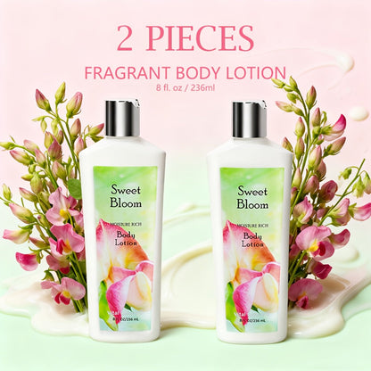 Scented Body Lotion Two-Bottle Set in Lavender, Sweet Bloom or Coconut Lime Fragrance Options