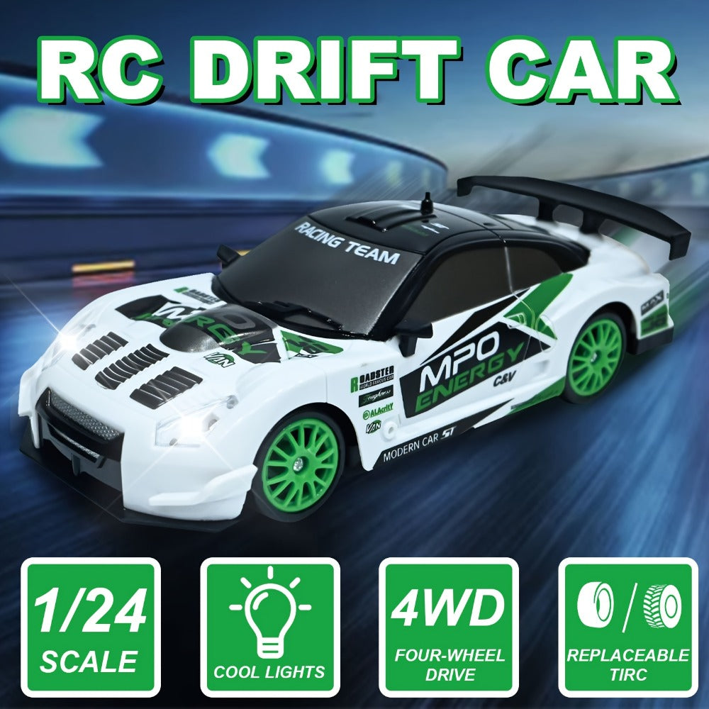 RC Drift Car 1:24 Scale 4WD High Speed Drifting Remote Control Sports Car for Adults Teens Boys Girls