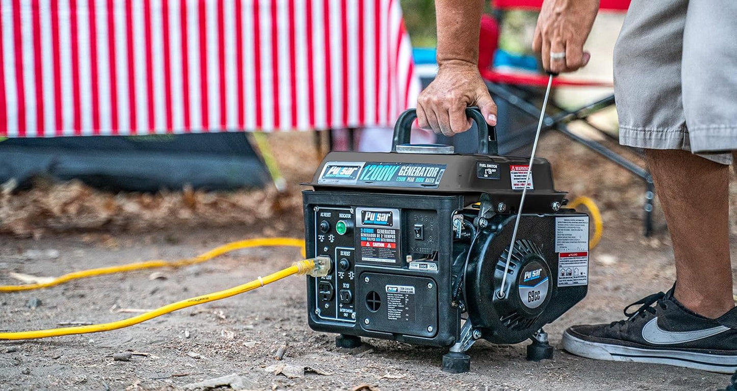 Portable Generator Gas Powered, Camping Emergency Tailgating Outdoor for Garden, Patio and Yard Use