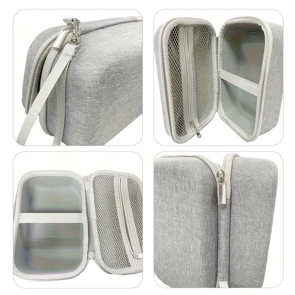 EVA Hard Shell Storage Bag Multi-Compartment Travel Case for Facial Steamer Nebulizer Humidifier Pore Vacuum Cleaner