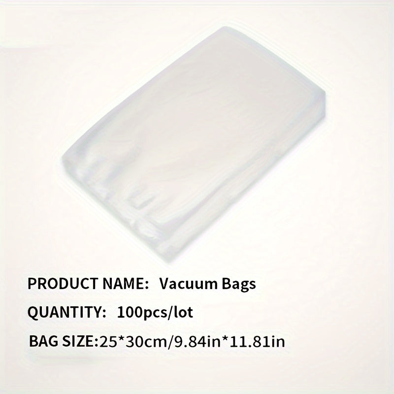 Micro Perforated Food Storage Bags 100 Pack - Breathable Ventilated Produce Bags for Fruits Vegetables Meat and Seafood