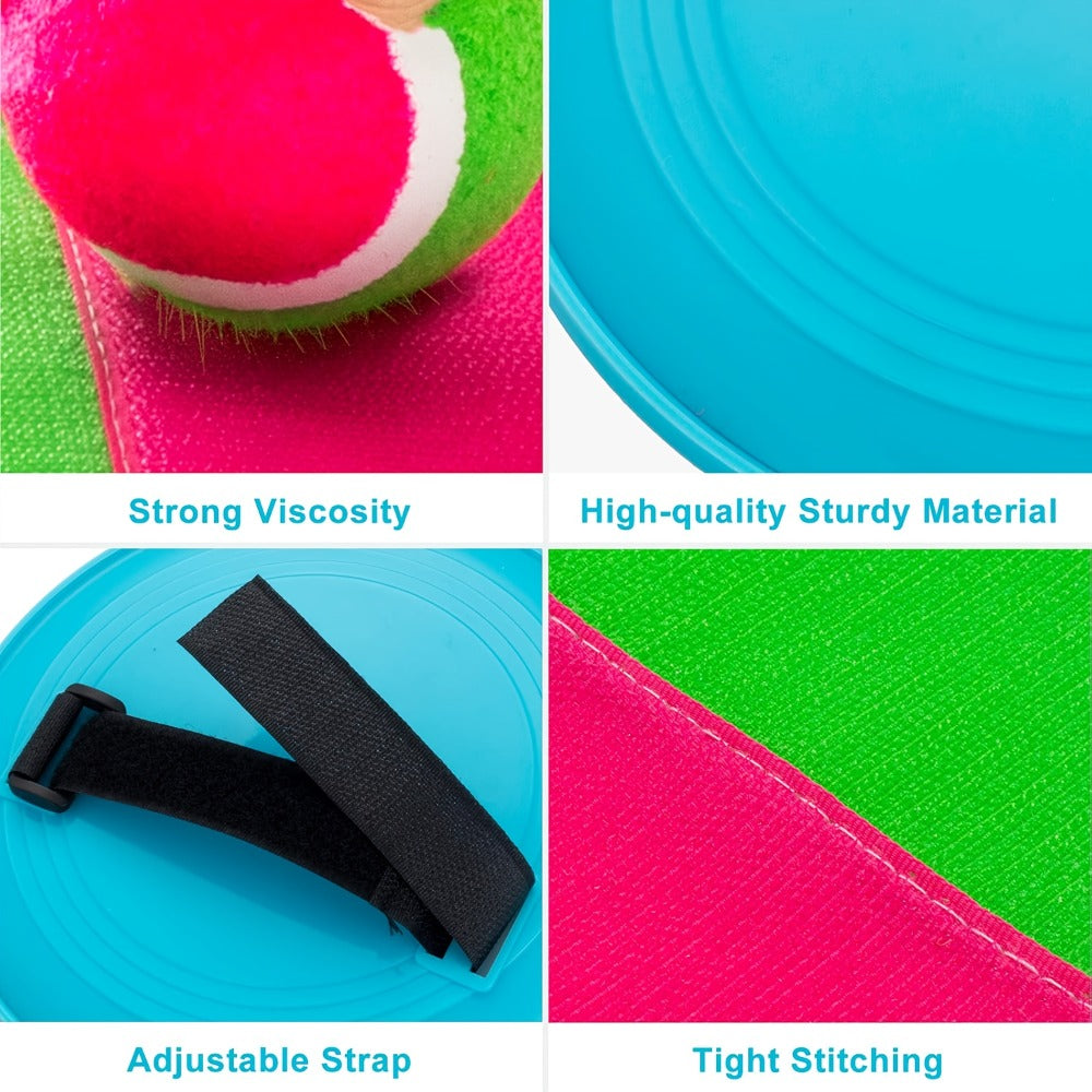 Sticky Ball Toss Game Set for Kids & Adults, Fun Outdoor Throwing Toy with Sticky Balls & Target Board