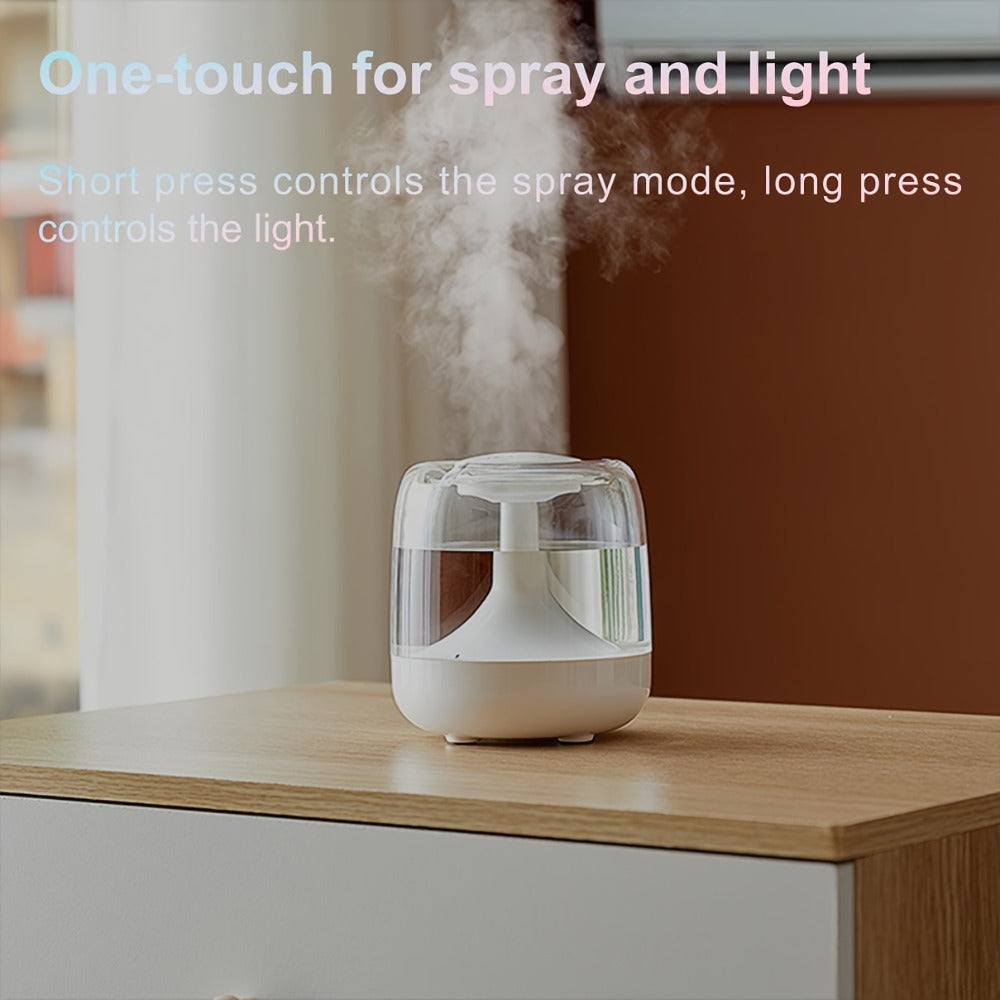 USB Humidifier with 7-Color Night Light for Entryways, Bedrooms and Living Spaces, with the Listed Configuration