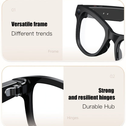 Smart Glasses with Camera and Bluetooth, 8MP Camera Eyewear with Translation, Object Recognition, Touch Control and Bluetooth Audio