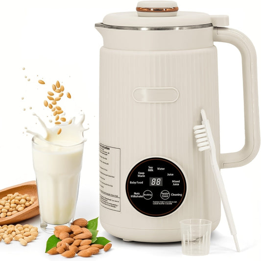 Nut Milk Maker Machine 27oz - Plant-Based Milk Blender One-Touch for Homemade Almond Oat Soy for Entryways, Bedrooms and Living Spaces