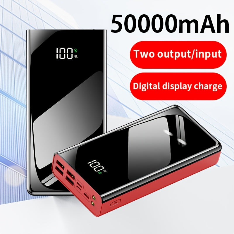 Portable Charger 50000mAh Large Power Bank LED Light Power Display Multi-Port USB-C Micro for an Everyday Personal Care Routine