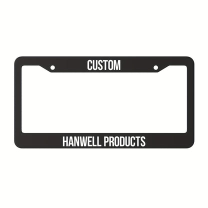 Custom License Plate Frame – 6 Font Styles, Heavy-Duty Weather-Resistant Car Tag Holder, Personalized Front & Rear License Plate Border