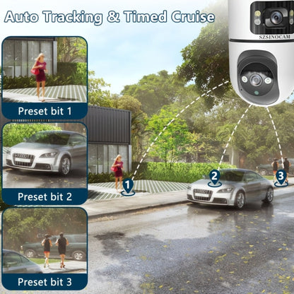 Security Camera QW2 Dual-Lens Outdoor PTZ Model with IP66, Auto Tracking, Two-Way Audio and Four Pack Options