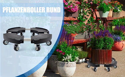 Plant Caddy with Wheels | 330 Lbs Heavy Duty, 8 Lockable Casters, Fits 8"-22" Pots