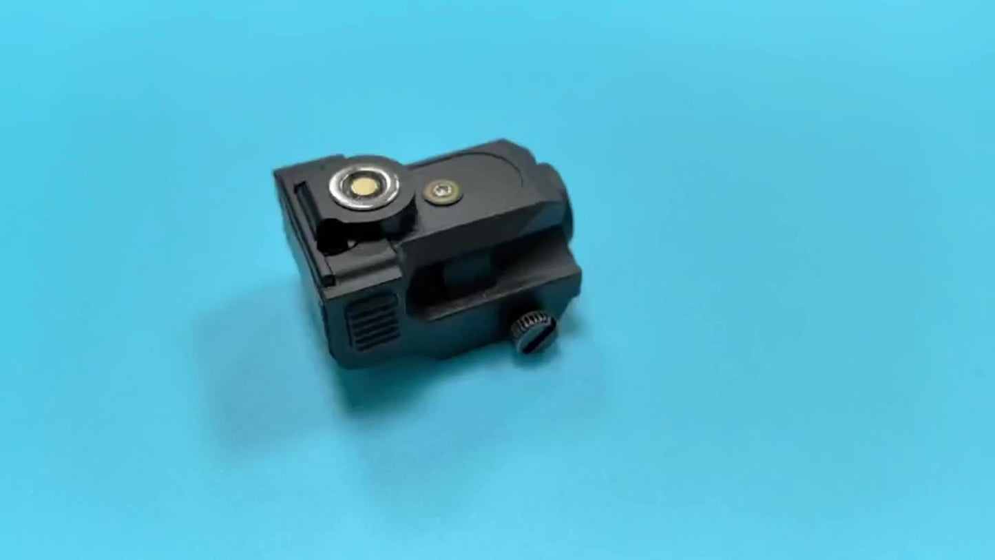 Compact Green Laser Sight Magnetic USB Charging Ambidextrous Low Profile 20mm Picatinny Rail for Handgun Pistol Airgun 150-300m Range PA66