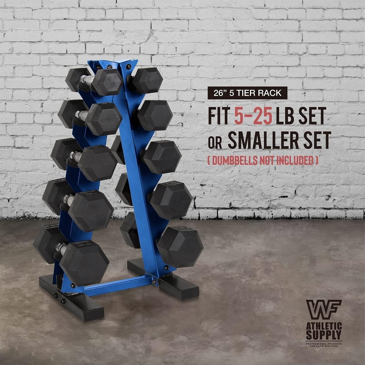 Dumbbell Rack A-Frame 5-Tier Heavy Duty Weight Storage Stand – Space-Saving Vertical Dumbbell Holder for Home Gym