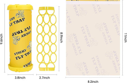 Wasp Trap Outdoor Hanging Reusable Yellow Jacket Trap Carpenter Bee Hornet Catcher with Sticky Bait for Garden Patio Outside