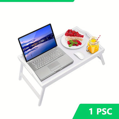 Bamboo Bed Tray with Folding Legs Large 19.5x12 Inch Lap Desk for Breakfast Sofa Laptop Reading Drawing Snack Tray Eco Friendly Foldable