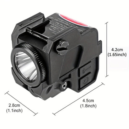 Tactical Green Laser Sight with LED Flashlight Combo – USB Rechargeable, Picatinny Rail Mount, Ambidextrous for Pistols, Rifles & Airguns