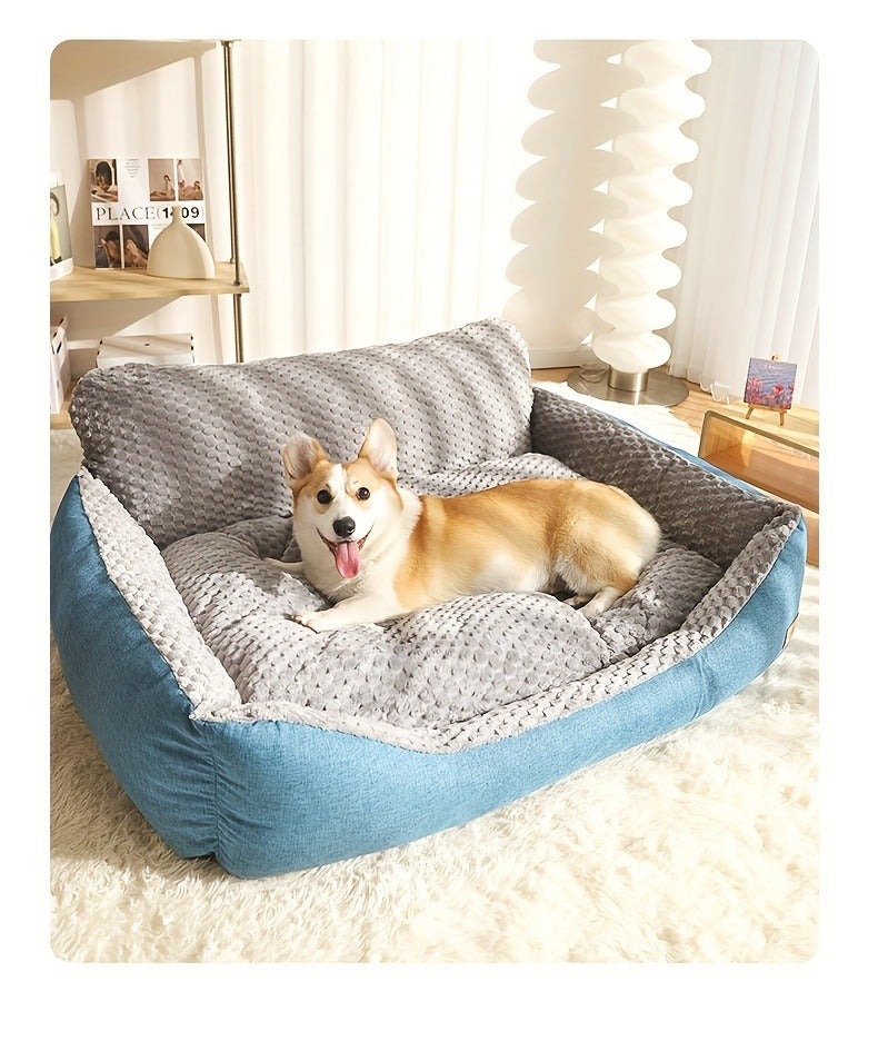 Orthopedic Dog Bed Luxury Extra Large Fluffy Winter Warm Pet Couch, Cat Sofa Kennel Cushion Pad for Small Medium Large Dogs Cats up