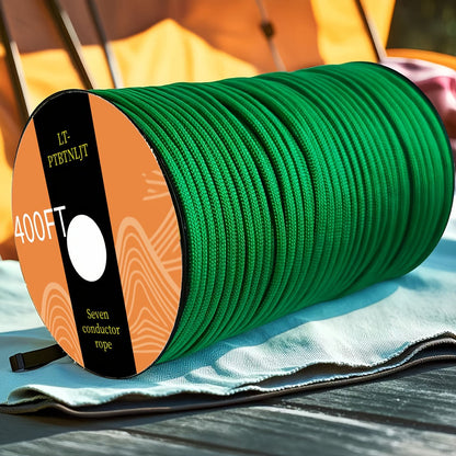 Paracord Tent Rope 7-Core Multi-Purpose Outdoor Rope – 100ft / 164ft / 328ft Camping Guy Line, Tent Tie-Down, Hanging Rope