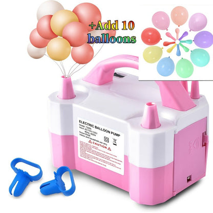 Electric Balloon Pump Double Nozzle 600W – Portable Fast Balloon Blower Inflator for Party Decoration, Birthday, Wedding & Events