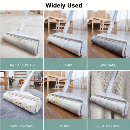 Lint Roller with 49-Inch Extendable Handle for Pet Hair Removal – Reusable Sticky Roller for Sofa, Carpet, Clothes, Floor & Furniture