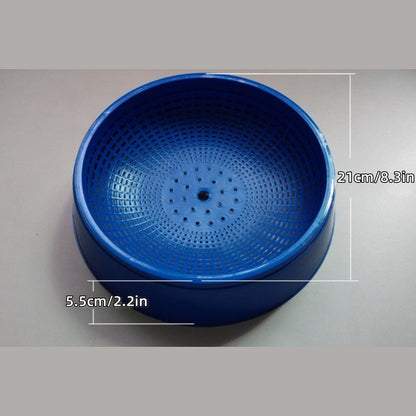 Pigeon Nesting Bowl 6-Pack with Coconut Fiber Mat – Durable Plastic Bird Breeding & Hatching Set for Racing Pigeons, Doves