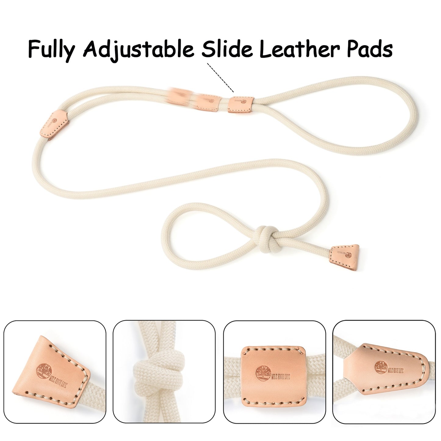 Dog Slip Leash and Harness 2-in-1 Rope Lead – No Pull All-in-One Training Leash for Puppies & Small Dogs, Adjustable Slip Lead with Soft