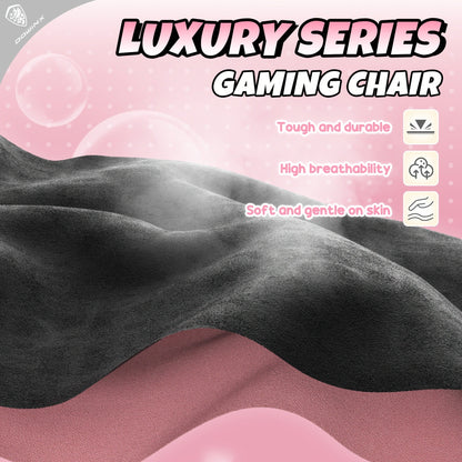 Cat Ear Gaming Chair Ergonomic Reclining Computer Chair with Footrest Paw Lumbar Cushion Wingback PC Game Chair for Girls Adults 300LBS Pink