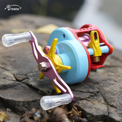 Baitcasting Reel with DC & Magnetic Brake System – 7.2:1 Gear Ratio, 5+1 Metal Bearings, Drag Alarm, Left/Right Hand