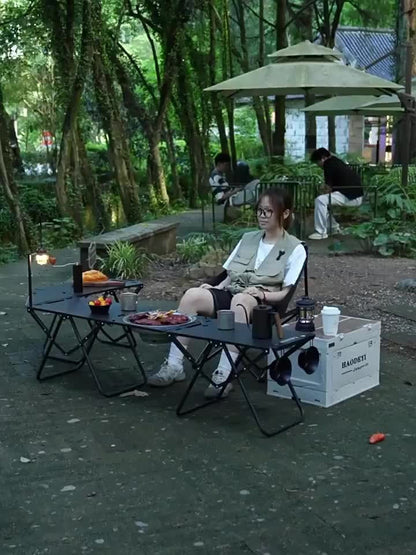 Folding Camping Table Portable Lightweight 3-Leg Outdoor Table for Picnic BBQ, for Camping, Travel and Outdoor Use