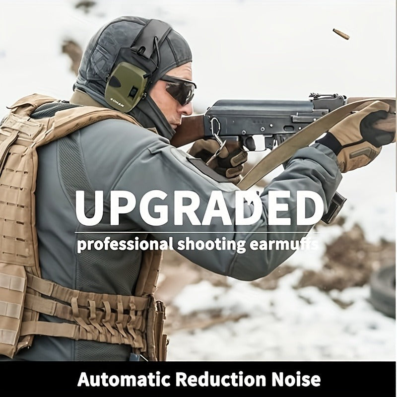Electronic Shooting Earmuffs NRR 22dB Active Noise Cancelling Hearing Protection with Sound Amplification