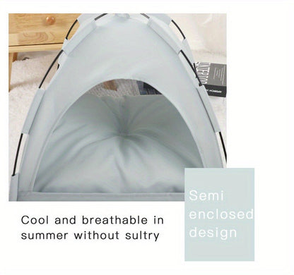 Fern-Green Dome Pet Tent with Folding Fabric Shell, Interior Mat and Three Square Size Options
