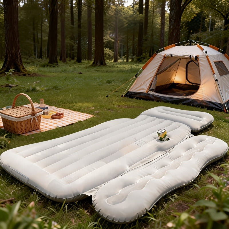 SUV Back-Seat Inflatable Mattress with Electric Pump, Storage Bag and Repair Kit in Four Colors