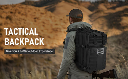 Tactical Military Backpack 50L – Large Capacity Molle Rucksack for Camping, Hiking, Hunting, Fishing & Travel